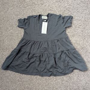 Chic Charcoal Kids Dress